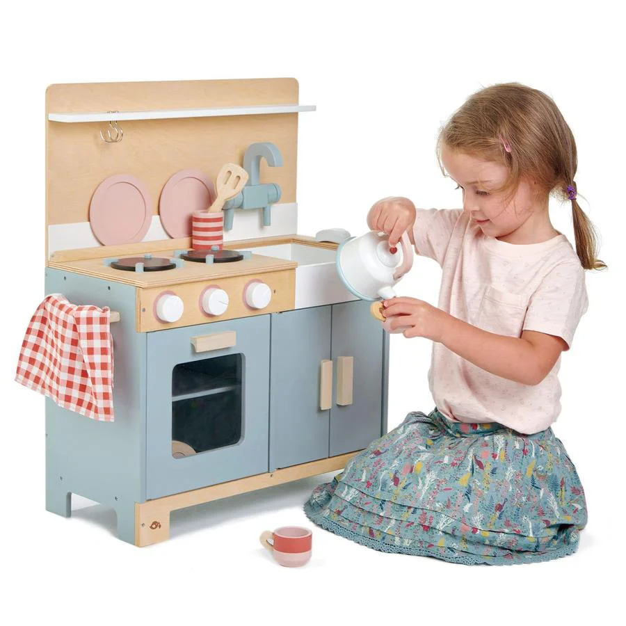 Retro Wooden Toy Home Kitchen - Image 4