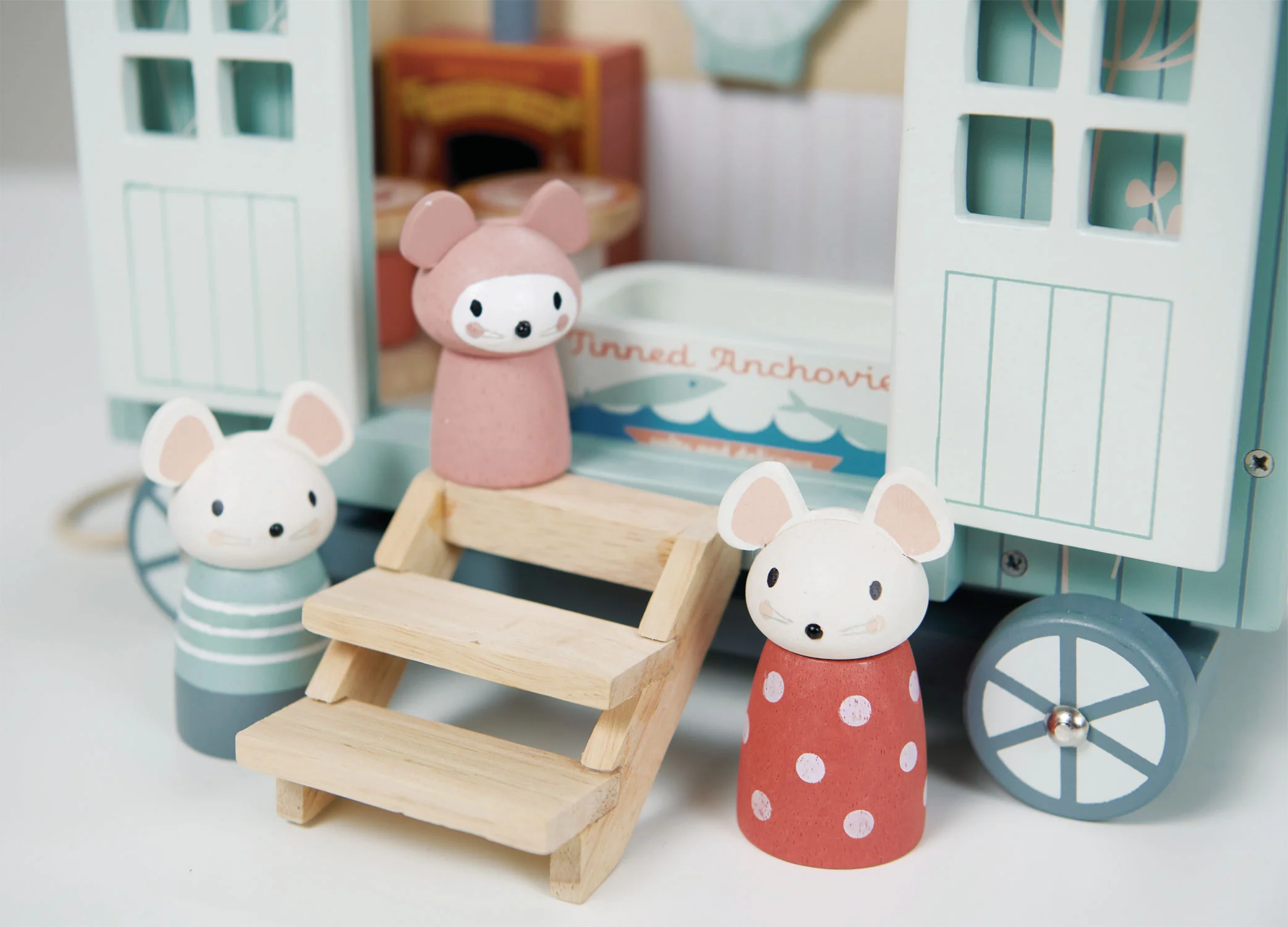 Wooden Mouse Family & House Play Set - Image 5