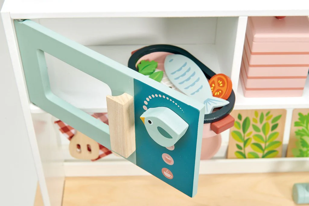 Retro Wooden Toy Kitchen Range - Image 3