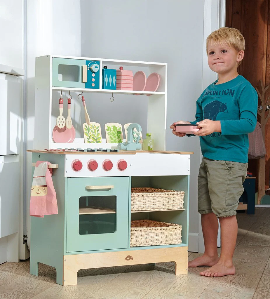Retro Wooden Toy Kitchen Range - Image 5