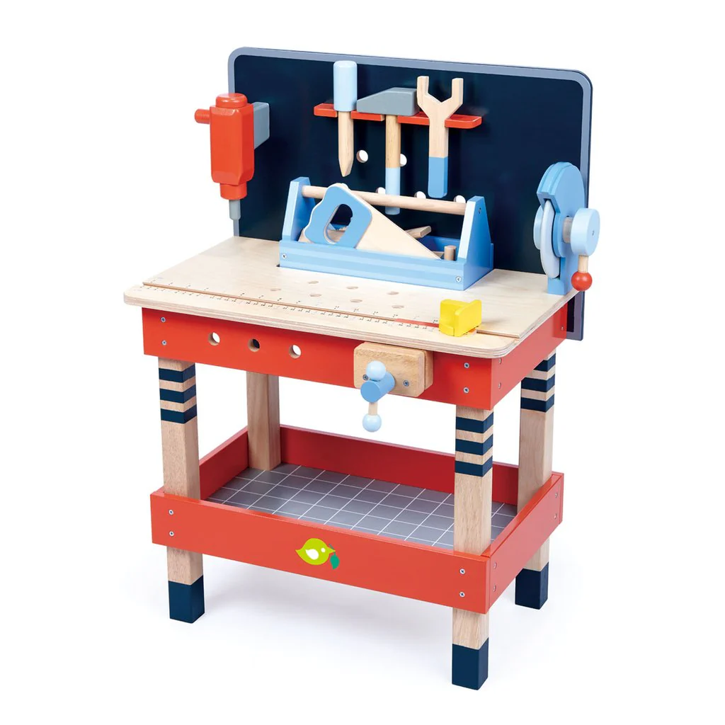 Wooden Toy Work Bench & Tool Set - Image 3