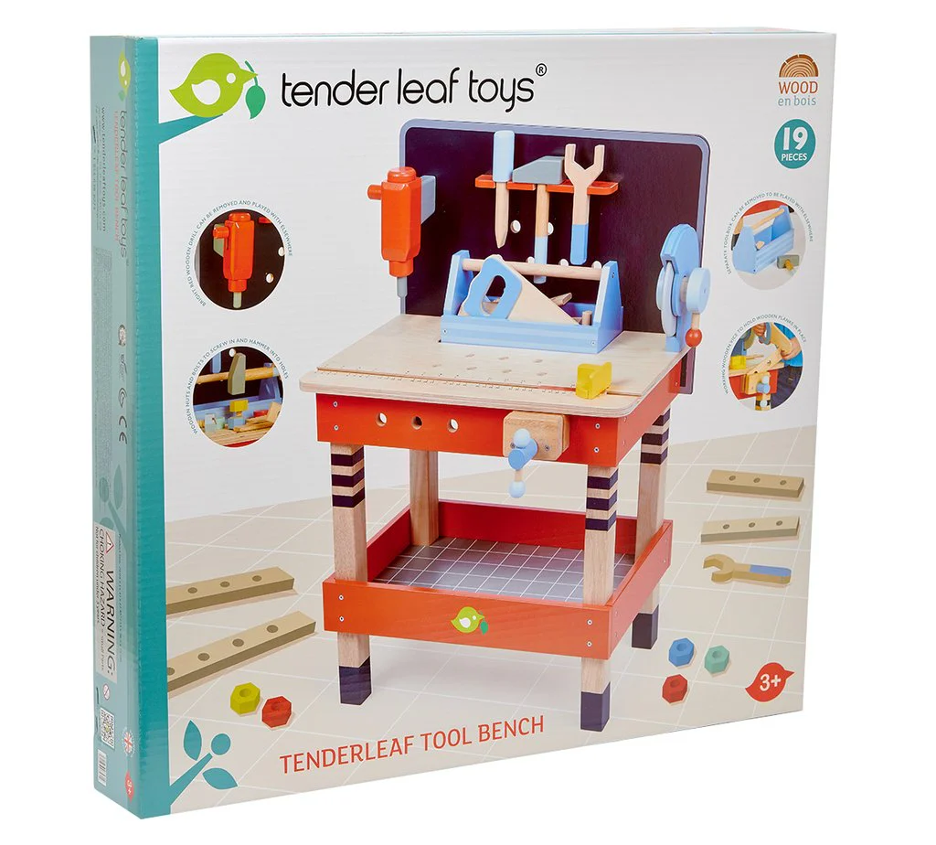 Wooden Toy Work Bench & Tool Set - Image 4